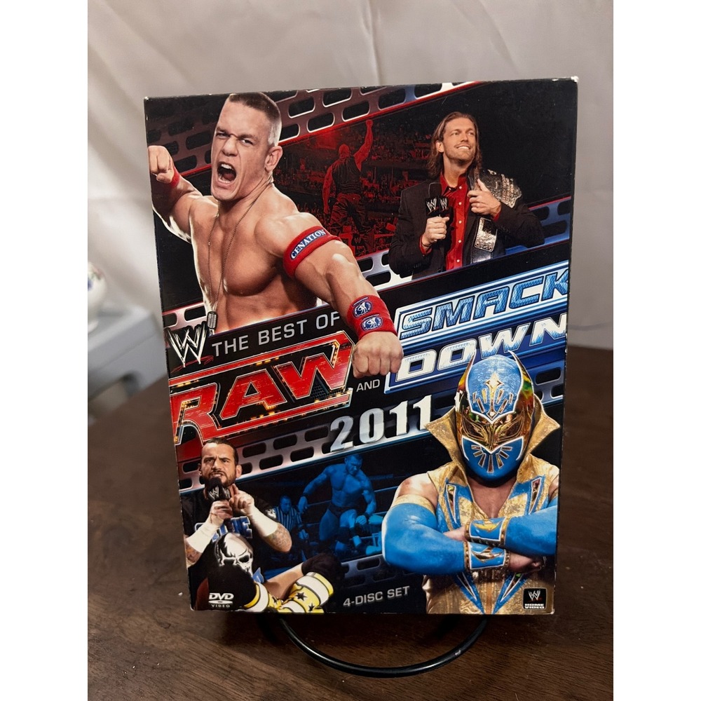 WWE The Best of Raw and SmackDown 2011 DVD Set 4-Disc Excellent Condition